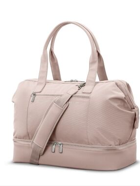 SAMSONITE Better Than Basic 14" Drop-Bottom Weekender Carry-on Light Pink NWT